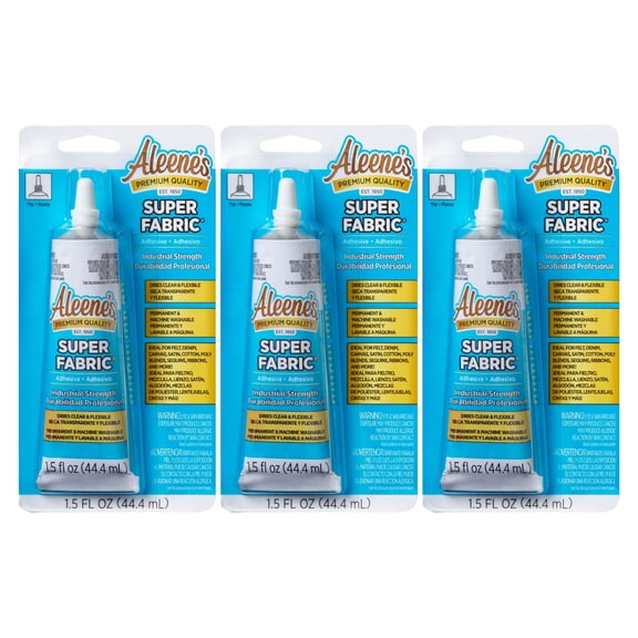 Aleene's 1.5 fl oz Super Fabric Adhesive 3 Pack