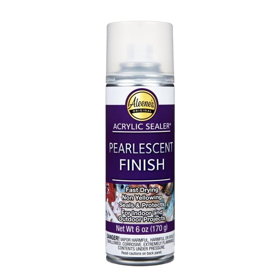 Aleene's Spray Acrylic Sealer Pearlescent Finish, 6 oz - Clear Protective Coating for Craft Projects