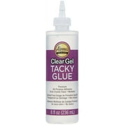 Aleene's Clear Gel Tacky Glue 8 fl oz, Dries Clear, Premium All-Purpose Adhesive