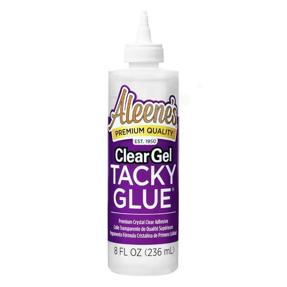 Aleene's Clear Gel Tacky Glue 8 fl oz, Dries Clear, Premium All-Purpose Adhesive