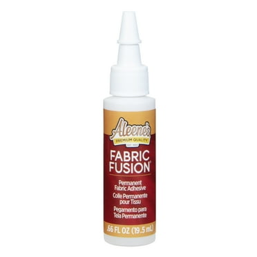 Aleene's Fabric Fusion Adhesive, Premium Clear Permanent Fabric Glue, .66 fl oz