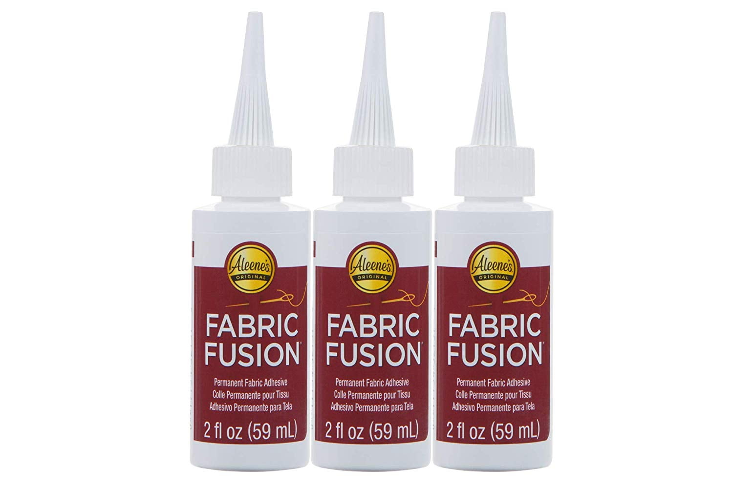 Aleene's Super Fabric Adhesive 1.5 fl oz, Fast Drying, Clear Permanent Fabric Adhesive
