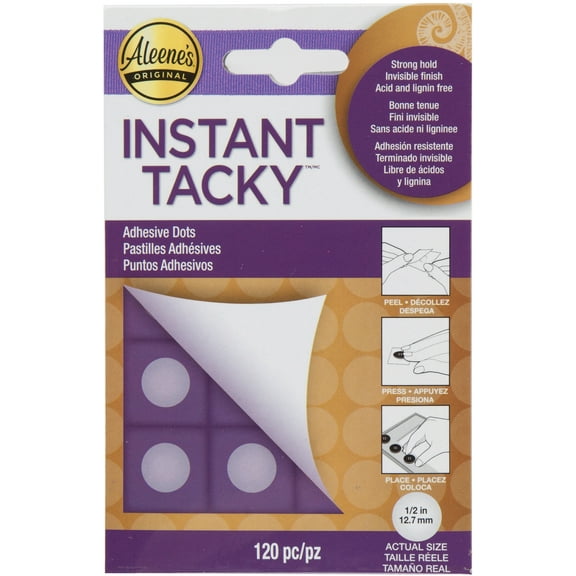 Aleene's Instant Tacky Adhesive Dots 120/Pkg-.5"