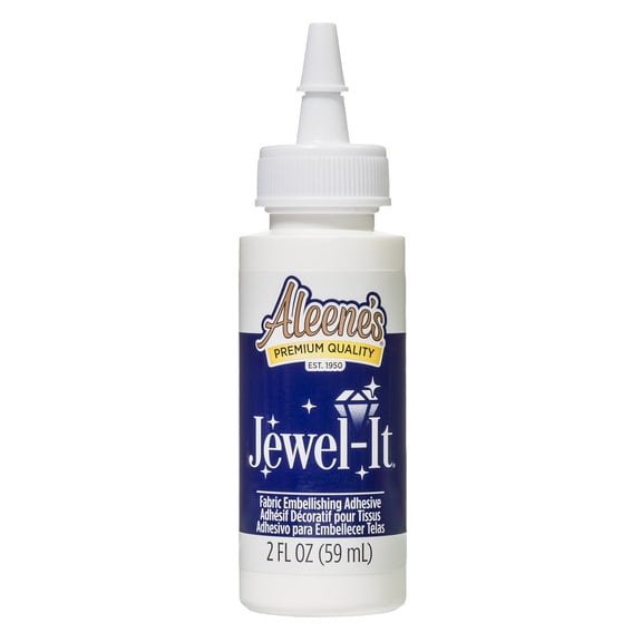 Aleene's Jewel-It Embellishing Glue, Clear for Gems, Sequins, and Rhinestones, 2 fl oz