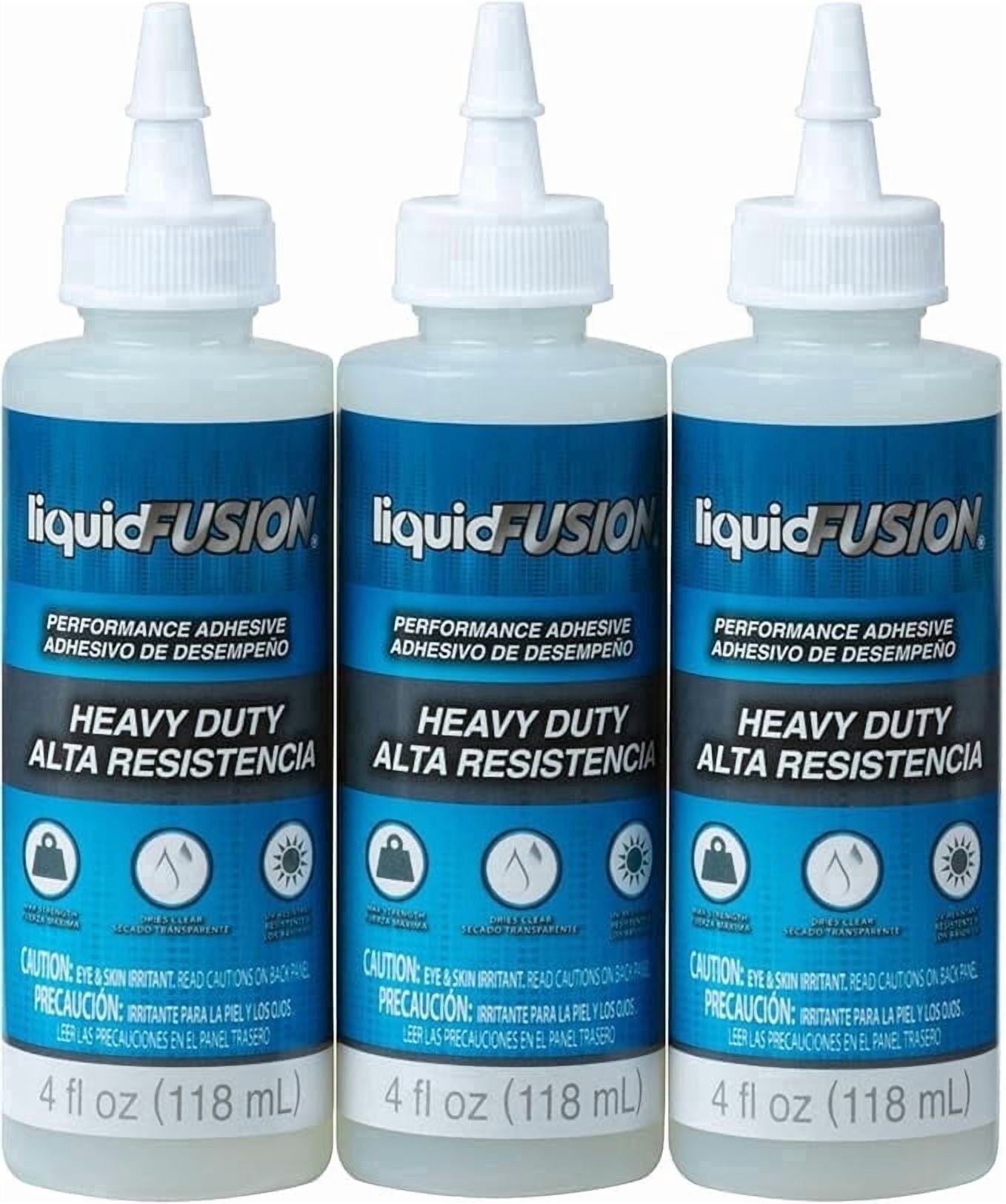 Liquid Fusion Heavy-Duty Glue 3-Pack Bundle, Maximum Strength, Dries Clear, Ideal for Rhinestone Crafts, Diamond Art, Tumbler Making, 3-Pack