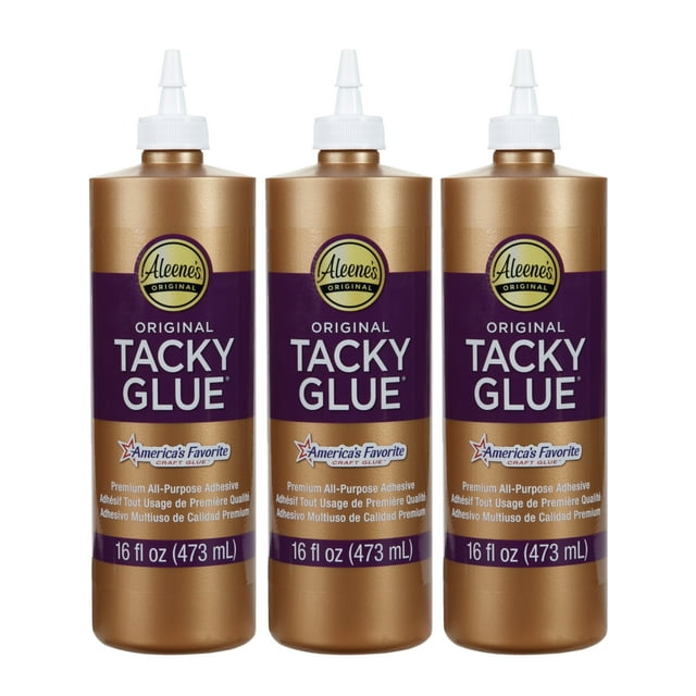 Aleene's Original Tacky Glue 16 fl oz 3 Pack, Premium AllPurpose