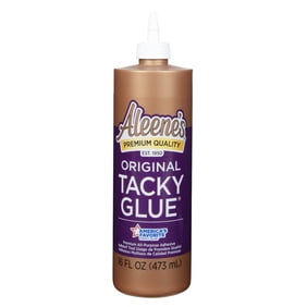 Aleene's Original Tacky Glue, 16 fl oz, Premium All-Purpose Adhesive, White, Dries Clear