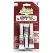 Aleenes Quick Dry Fabric Fusion Glue, .1 fl oz - 3 Pack, Dry Time 5 Minutes