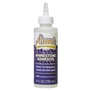 Aleene's Rhinestone Adhesive, 4 fl. oz. - Permanent Clear Glue for Crystals, Gems & Embellishments