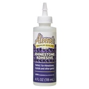 Aleenes Rhinestone Adhesive, 4 fl. oz. - Permanent Clear Glue for Crystals, Gems & Embellishments