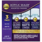 Aleene's Spray Acrylic Sealer Assorted Finish Trial Pack, 3 Pack of 4 oz Cans