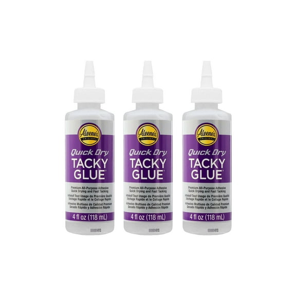 Aleene's Tacky Glue Quick Dry 4oz 3pc