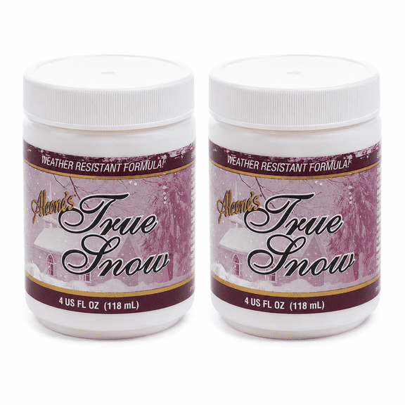 Factory Direct Craft Aleene's True Snow, Set of 2, 4 oz Weather-Resistant Snow Texture Medium
