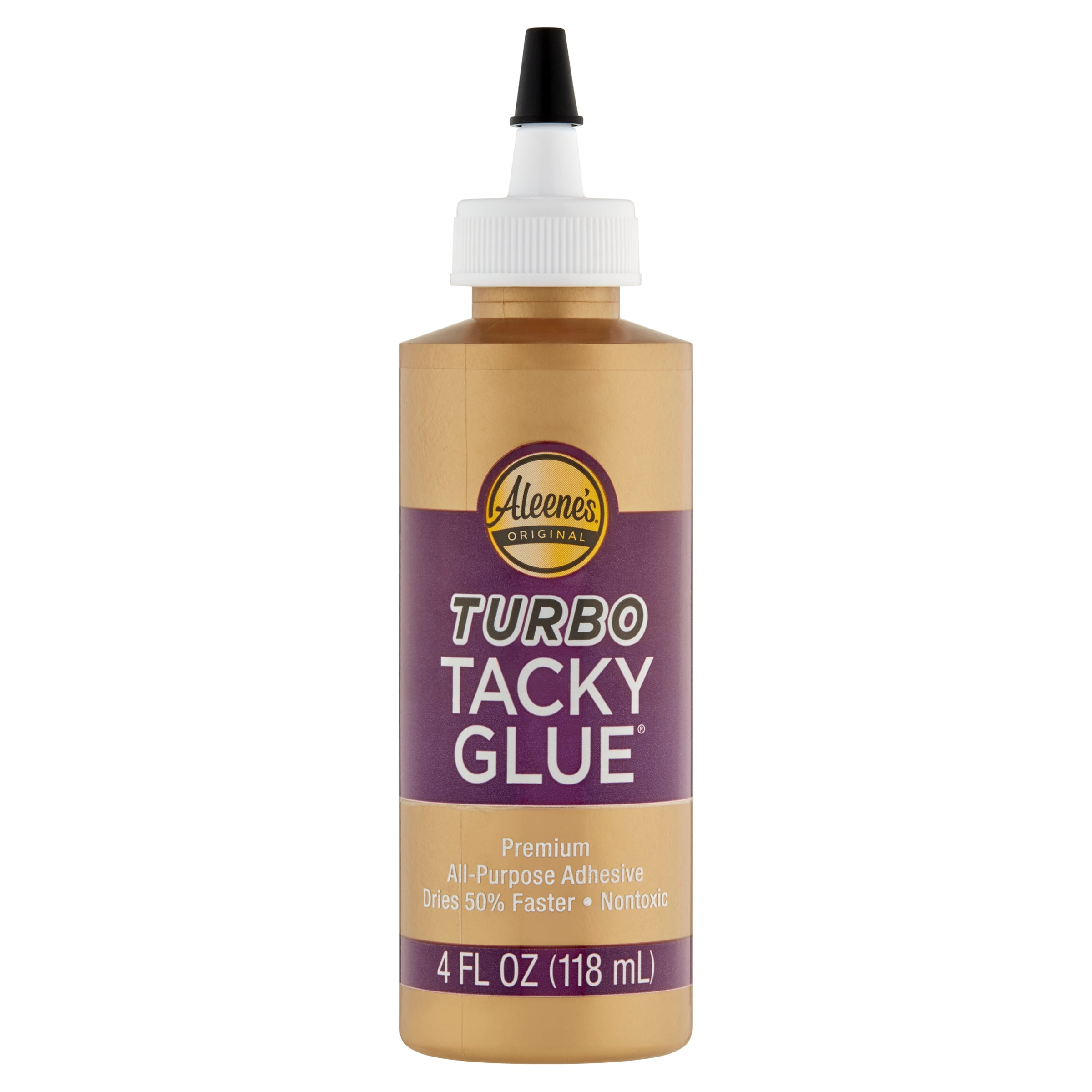 Aleene's Turbo Tacky White Glue 4 fl oz, Dries Fast, Premium All-Purpose Adhesive, Dries Clear