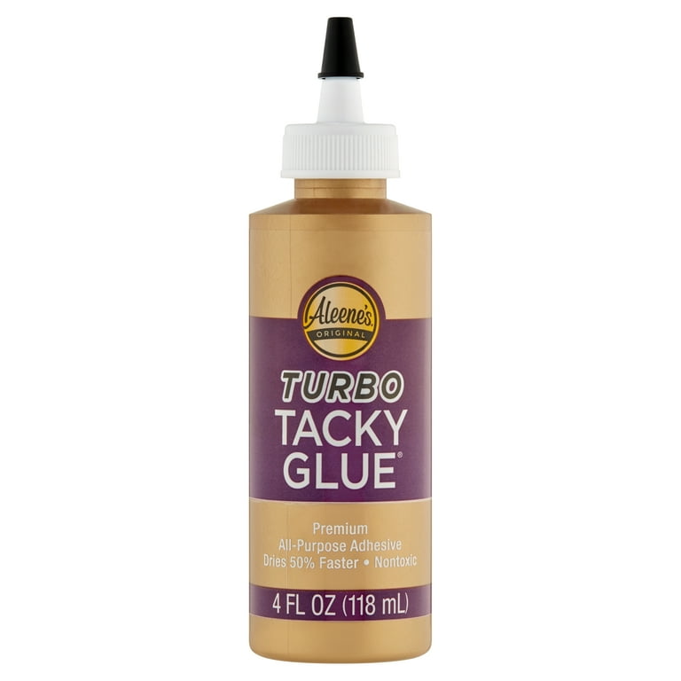 4oz Bottle of Aleen's Tacky Glue or 4oz Clear Tacky Glue for All Crafting  Needs 