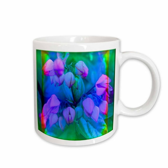 3drose, Alegra Fractal Art Bright Colors Amazing Detailed Fractal Art, 11oz Mug