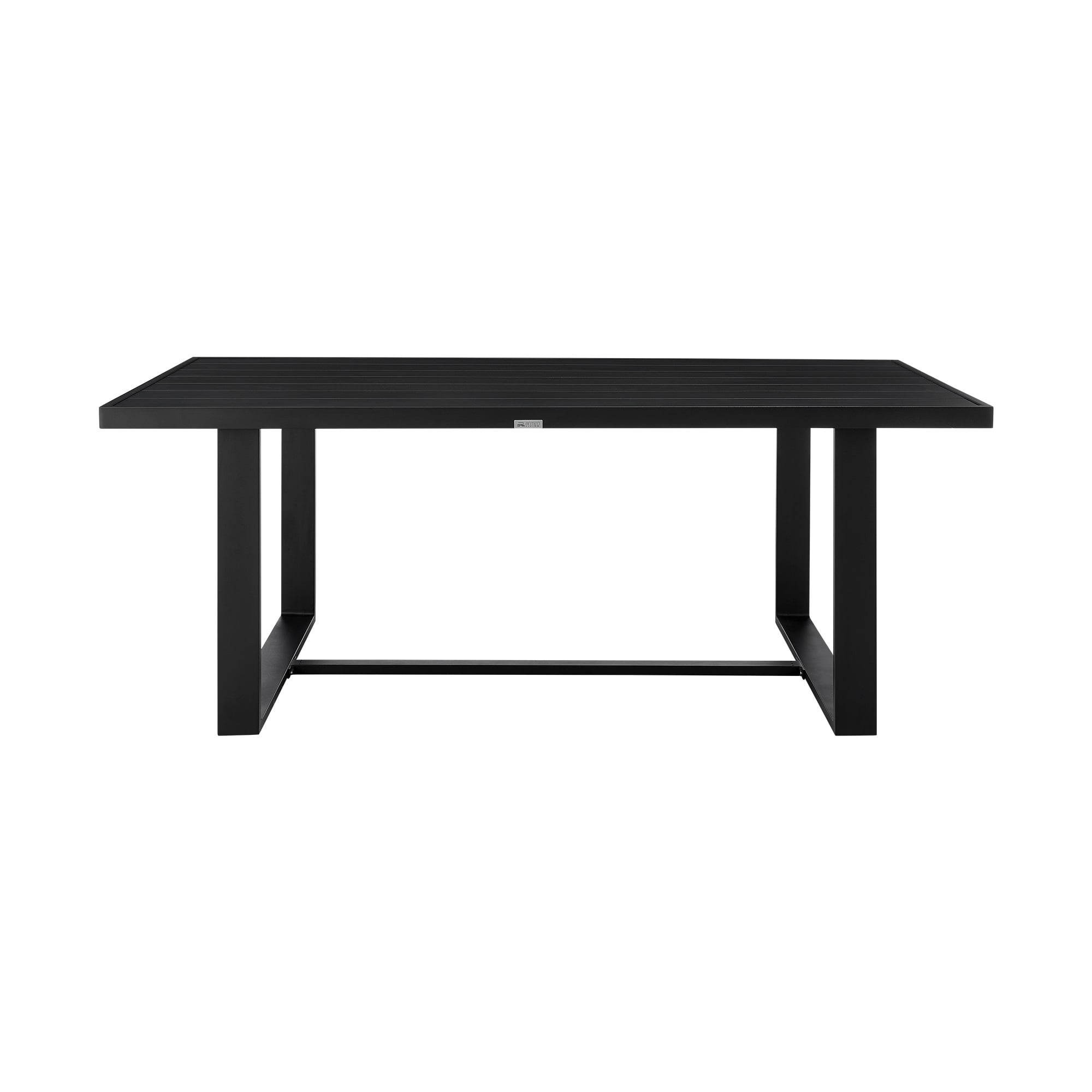 Alegria Black Aluminum Rectangular Outdoor Dining Table