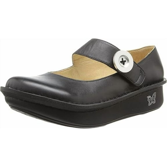 Alegria Paloma Shoes - Women's, Black Leather 39 M