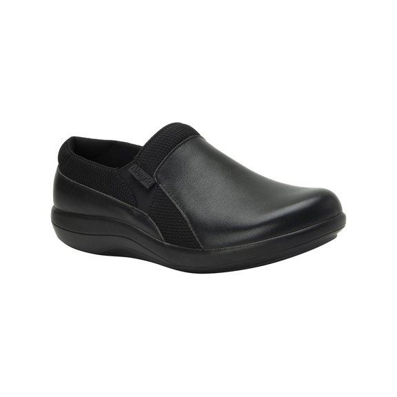 Alegria Womens Duette Wide Faux Leather Casual Clogs