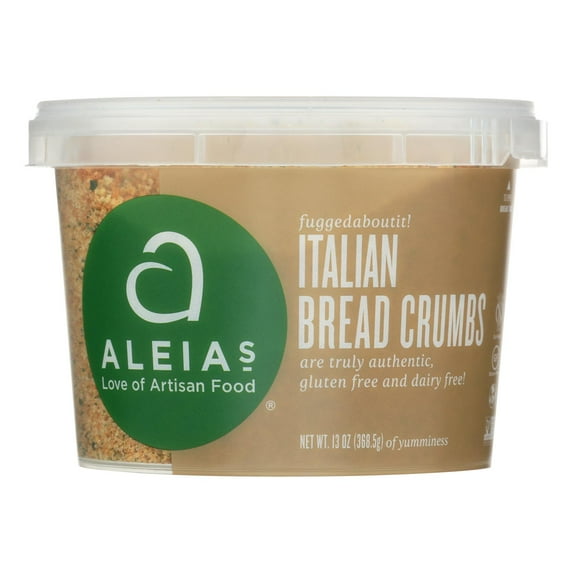 Aleias Gluten Free Italian Bread Crumbs, 13 oz, (Pack of 12)