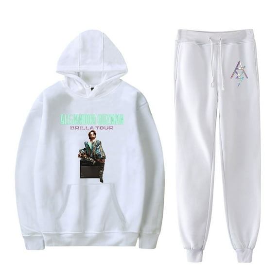 Alejandra Guzman Merch Brilla Tour 2025 Hoodie and Sweatpants set pop print Unisex Casual Street Clothing