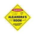 thumbnail image 1 of Alejandra's Room Sign Crossing Zone Xing | Indoor/Outdoor | 17" Tall kids bedroom decor door children's name boy girl, 1 of 5