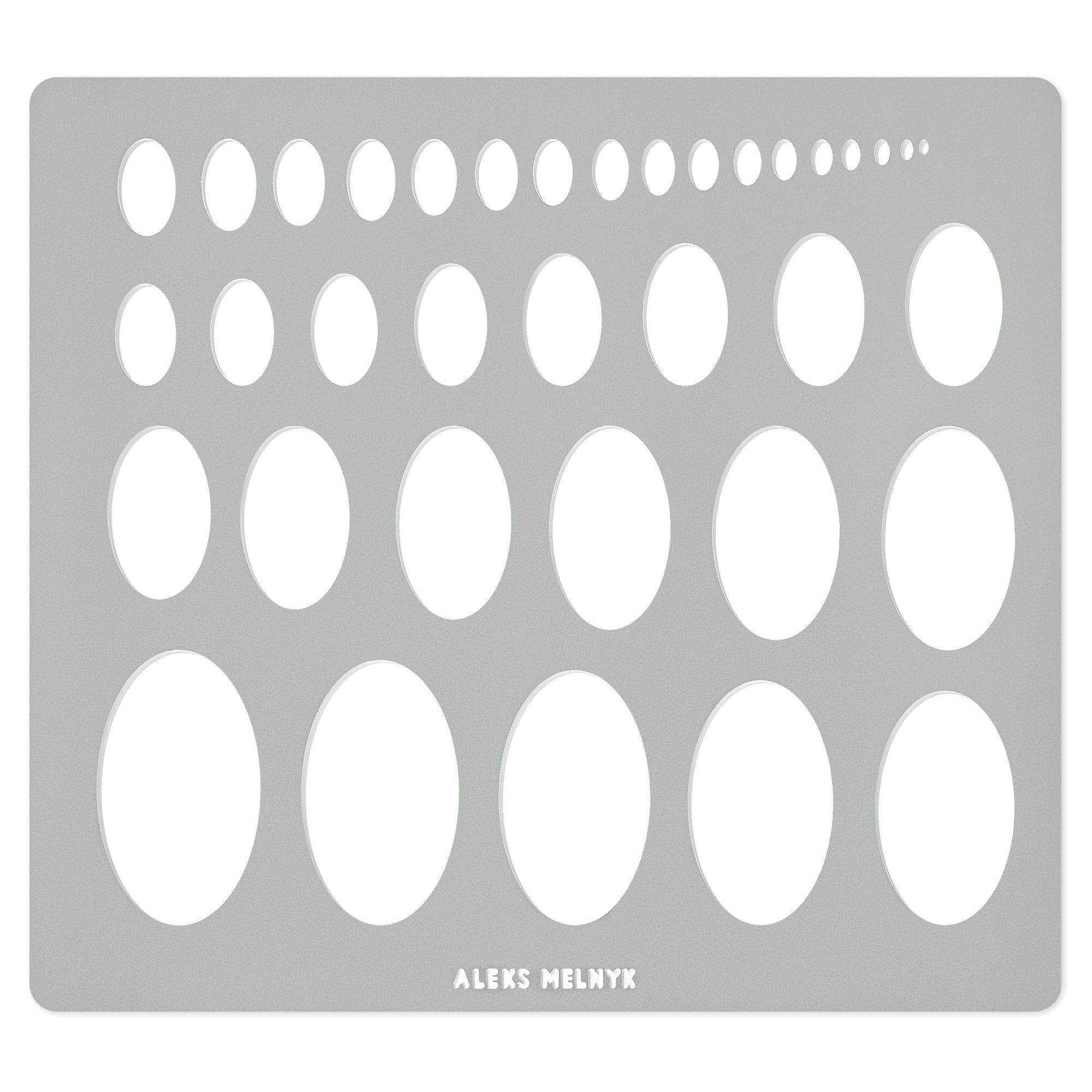 Aleks Melnyk No.210 Metal AIF4 Ellipse Template, Ellipse Stencil