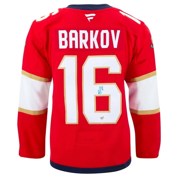 Aleksander Barkov Signed Florida Panthers Premium Home Jersey Officially Licensed NHL/NHLPA Authentic Hand-Signed Autograph by Frameworth Sports Marketing Premium Sports Memorabilia