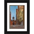 thumbnail image 1 of Aleksander Gierymski 13x18 Black Ornate Wood Framed Double Matted Museum Art Print Titled - Portal of the Church of St. Anastasia in Verona (1900), 1 of 5