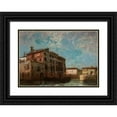 thumbnail image 1 of Aleksander Gierymski 24x18 Black Ornate Framed Double Matted Museum Art Print Titled: Motif from Venice (1897), 1 of 5