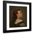thumbnail image 1 of Aleksander Kotsis 12x14 Black Modern Framed Museum Art Print Titled - Portrait of a Young Lady (1870), 1 of 5