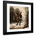 thumbnail image 1 of Aleksander Raczyński 12x14 Black Modern Framed Museum Art Print Titled - Hunter (1857), 1 of 5