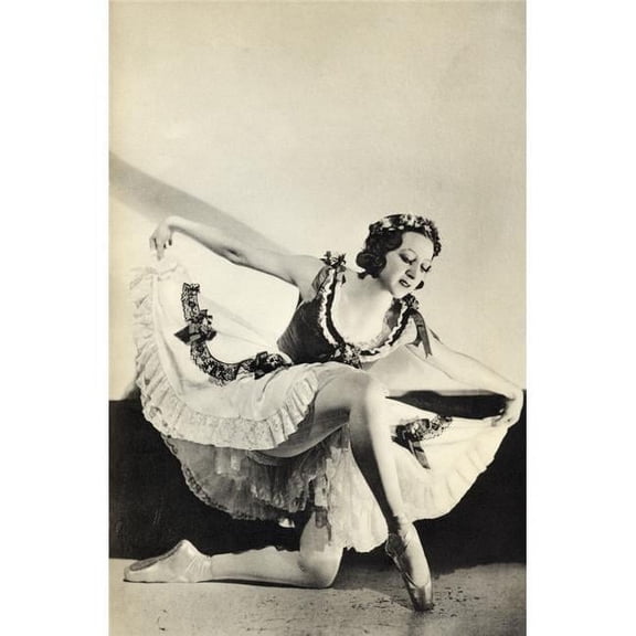 Aleksandra Dionisyevna Danilova 1903 -1997 Russian Born Prima Ballerina Assoluta From The Book Footnotes To The Ballet Published 1938 Poster Print - 11 x 18