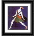thumbnail image 1 of Aleksandra Ekster 2x Matted 20x22 Black Ornate Framed Art Print 'Costume Design for the play Famira Kifared by Innokentiy Annenski. Maenad.', 1 of 2