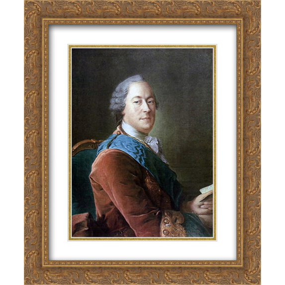 Aleksey Antropov 2x Matted 20x24 Gold Ornate Framed Art Print 'Portrait of Prince M.I.Vorontsov'