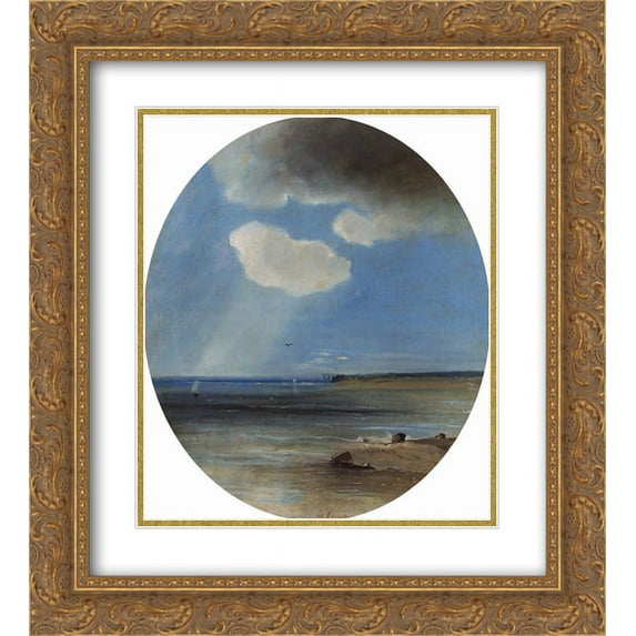 Aleksey Savrasov 2x Matted 20x24 Gold Ornate Framed Art Print 'Seascape'