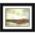 thumbnail image 1 of Aleksey Savrasov 2x Matted 24x20 Black Ornate Framed Art Print 'Spring. Kitchen Gardens', 1 of 2