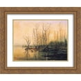 thumbnail image 1 of Aleksey Savrasov 2x Matted 24x20 Gold Ornate Framed Art Print 'Dimensions and material of painting', 1 of 2