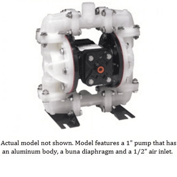 Alemite 125 PSI Air Operated Double Diaphragm Pump 1 in, Model 8325