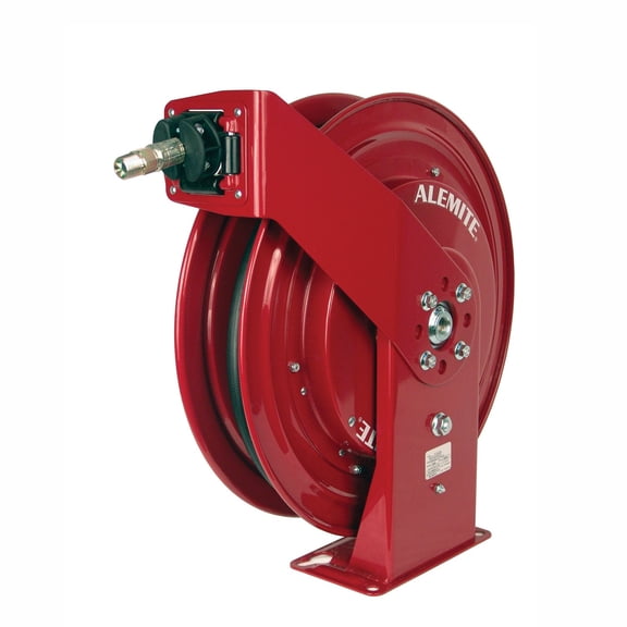 Alemite, 7370 3/8" NPSM Female x 3/8" NPSM Female Narrow Double Post Hose Reel