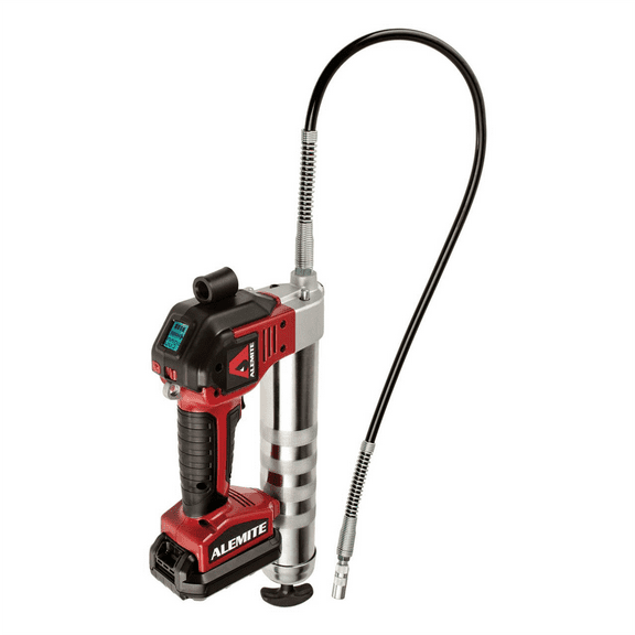 Alemite 596-B1 Grease Gun, LCD, 20V Battery, Dual Flow