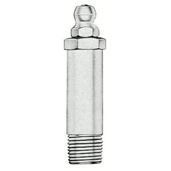 Alemite Hydraulic Fittings, Straight, 1 3/4 in, Male/Male, EA (025-1669-B)