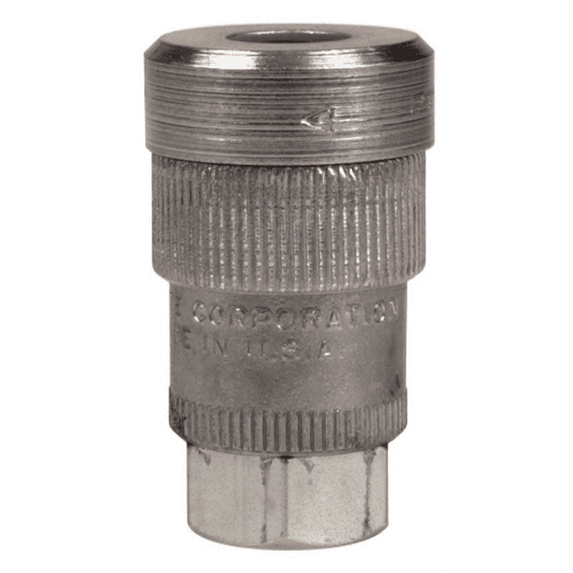 Alemite Standard Duty Quick-Detach Air Coupler, 1/4 NPTF