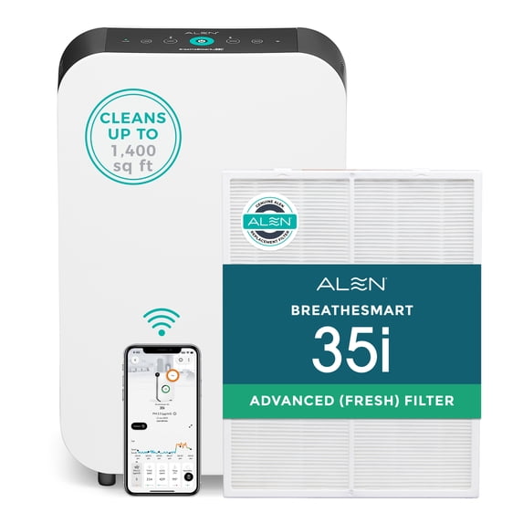 Alen 35i HEPA Air Purifier, Advanced Filter, Covers 1,400 Sq Ft