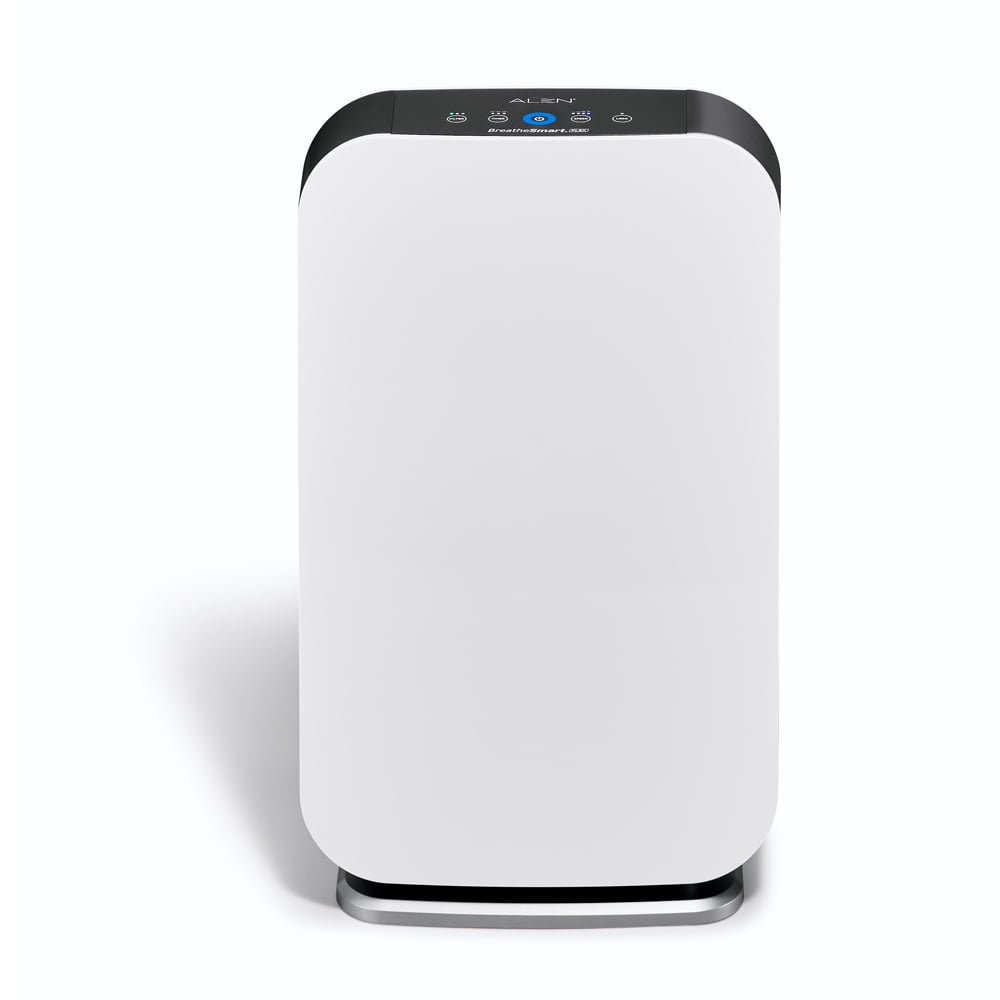 White HEPA Tower Air Purifier with Silver Filter