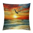 Alepadnf Birds Sunset Water Pillow Cases with Zipper Home Decor for