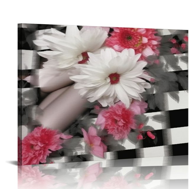 Alepadnf Flowers Wall Art Print Canvas Living Room Bedroom Home Office