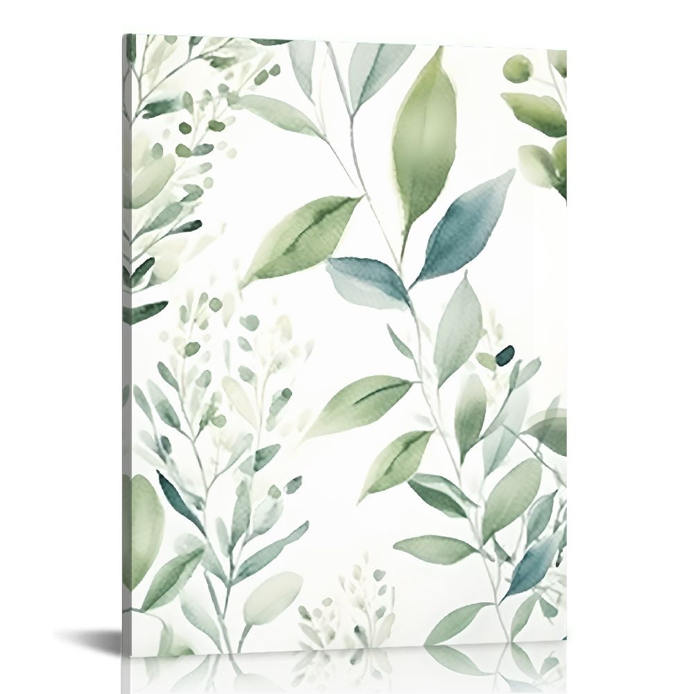 Alepadnf Green Leaf Outskirts Canvas Wall Art Painting Prints Farmhouse