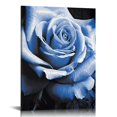 Alepadnf Rose Rustic Canvas Wall Decor Art Hanging for Bathroom Living
