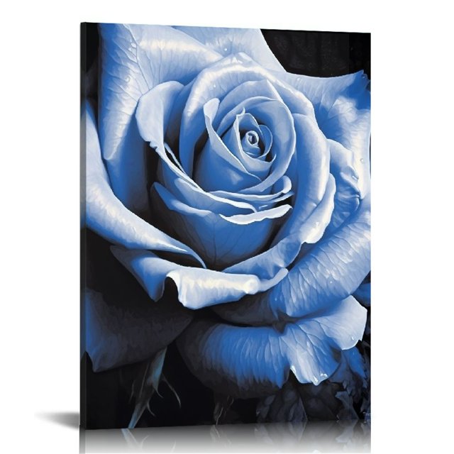 Alepadnf Rose Rustic Canvas Wall Decor Art Hanging for Bathroom Living